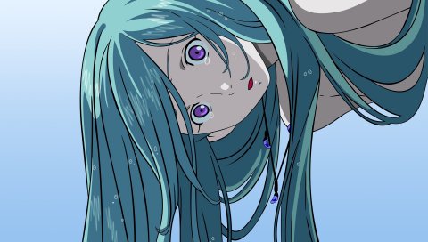 Eureka seven, девушка, вода, волосы