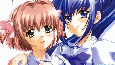 Kimi ga nozomu eien, девушки, улыбки, объятия