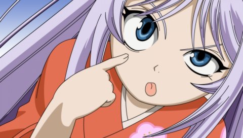 Tenjou tenge, natsume maya, девушка, язык, кимоно