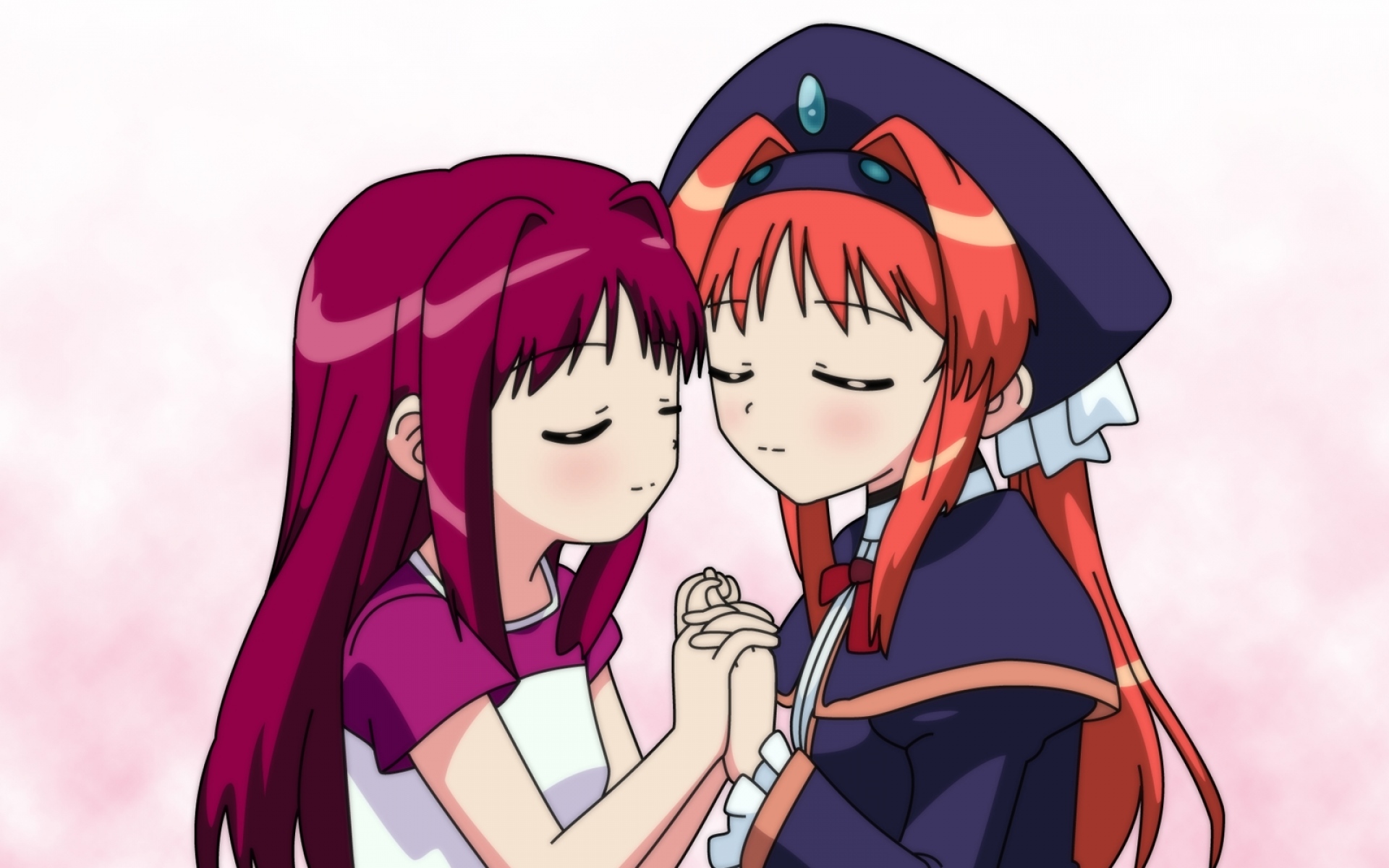 Картинки Kono minikuku mo utsukushii sekai, akari, girls, touch фото и обои на рабочий стол