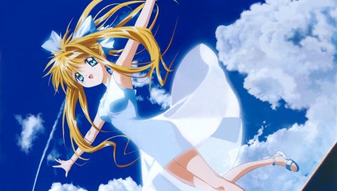 Kamio misuzu, девушка, блондинка