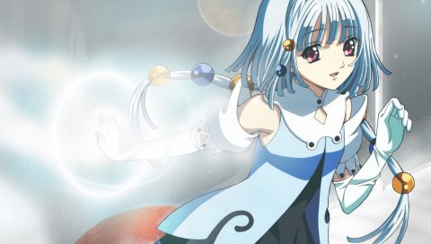 Kiddy grade, kadonosono megumi, девушка, космос, платье