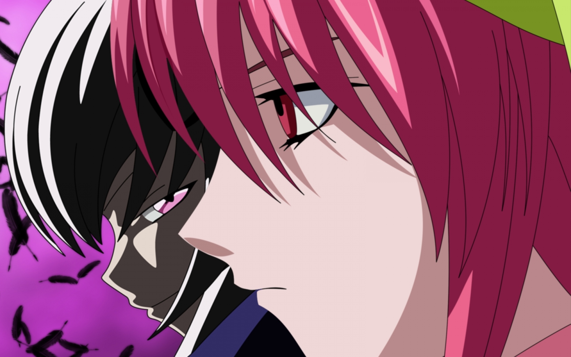 Картинки Elfen lied, lucy, face, close-up, profile фото и обои на рабочий стол