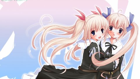 Nimura yuuji, mikoshiba rio, mikoshiba rea, платья для девочек, румяна, два хвоста