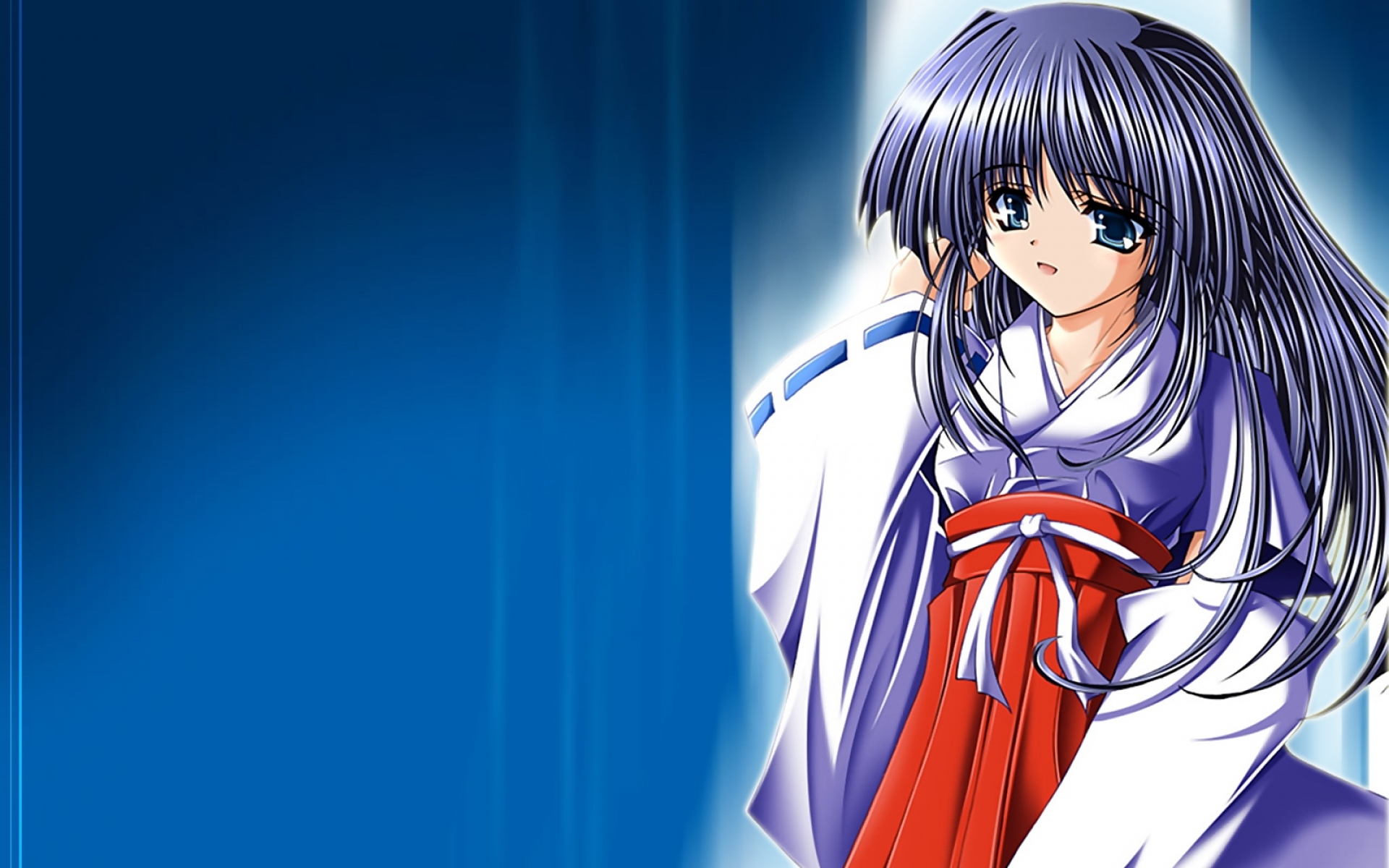 Картинки Towaduki no miko, девушка, кимоно, космос фото и обои на рабочий стол