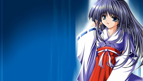 Towaduki no miko, девушка, кимоно, космос