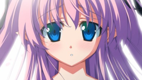 Shida kazuhiro, wiz anniversary, charlott camile herlingum, голубые глаза, крупный план, эльф