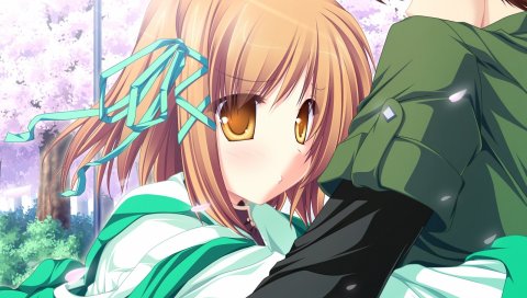 Tenmaso, magus tale, koyuki amagase, девушка, взгляд, лепестки