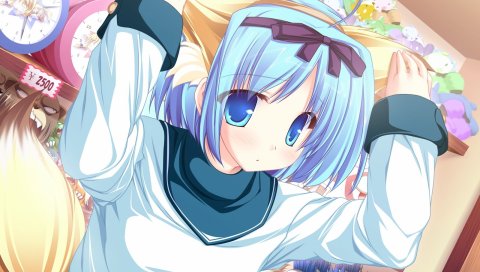 Tenmaso, magus tale, kujou yuuka, девушка, уши, хвост