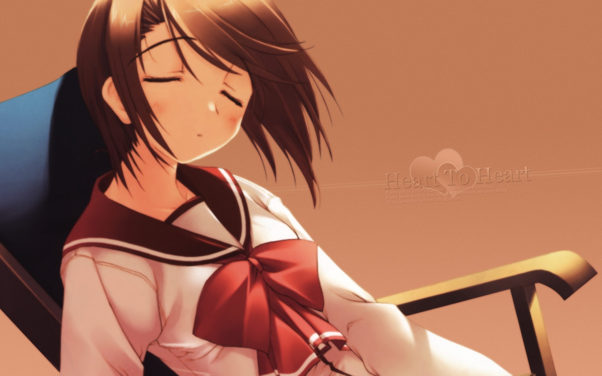 Картинки Amazuyu tatsuki, к сердцу 2, komaki manaka, девушка, сон фото и обои на рабочий стол