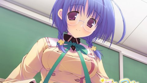 Ikegami akane, hoshiful, suzuki ryumi, девушка, очки, улыбка