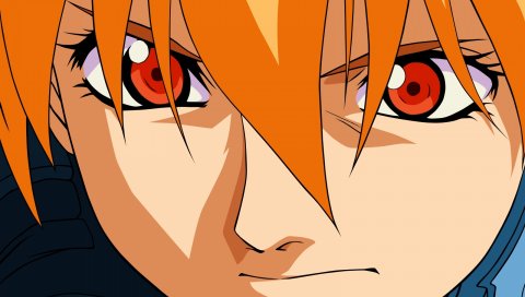 Hellsing, victoria seras, девушка, красные глаза, лицо, крупный план