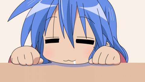 Счастливая звезда, izumi konata, девушка, крупный план, взрыв