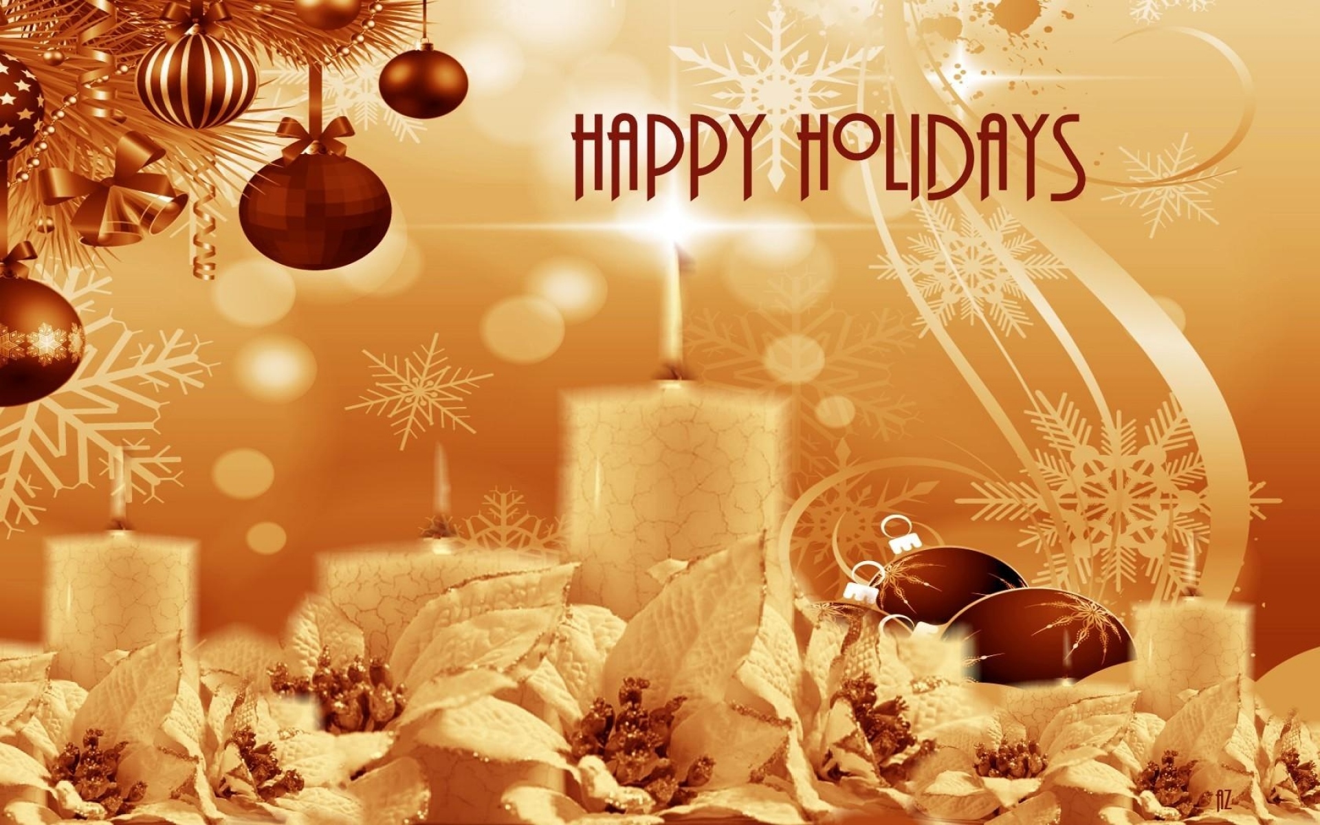 Картинки Рождественские украшения, воздушные шары, свечи, снежинки, цветы, надписи, открытка фото и обои на рабочий стол