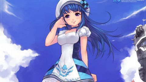 Pangya, девушка, платье, улыбка