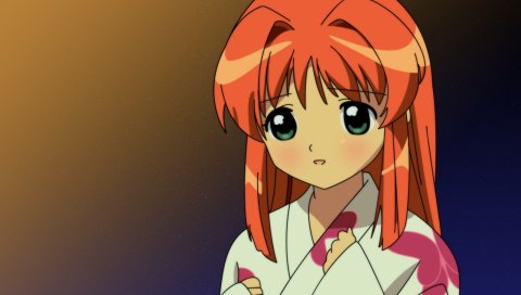 Kono minikuku mo utsukushii sekai, akari, девушка, взгляд, кимоно