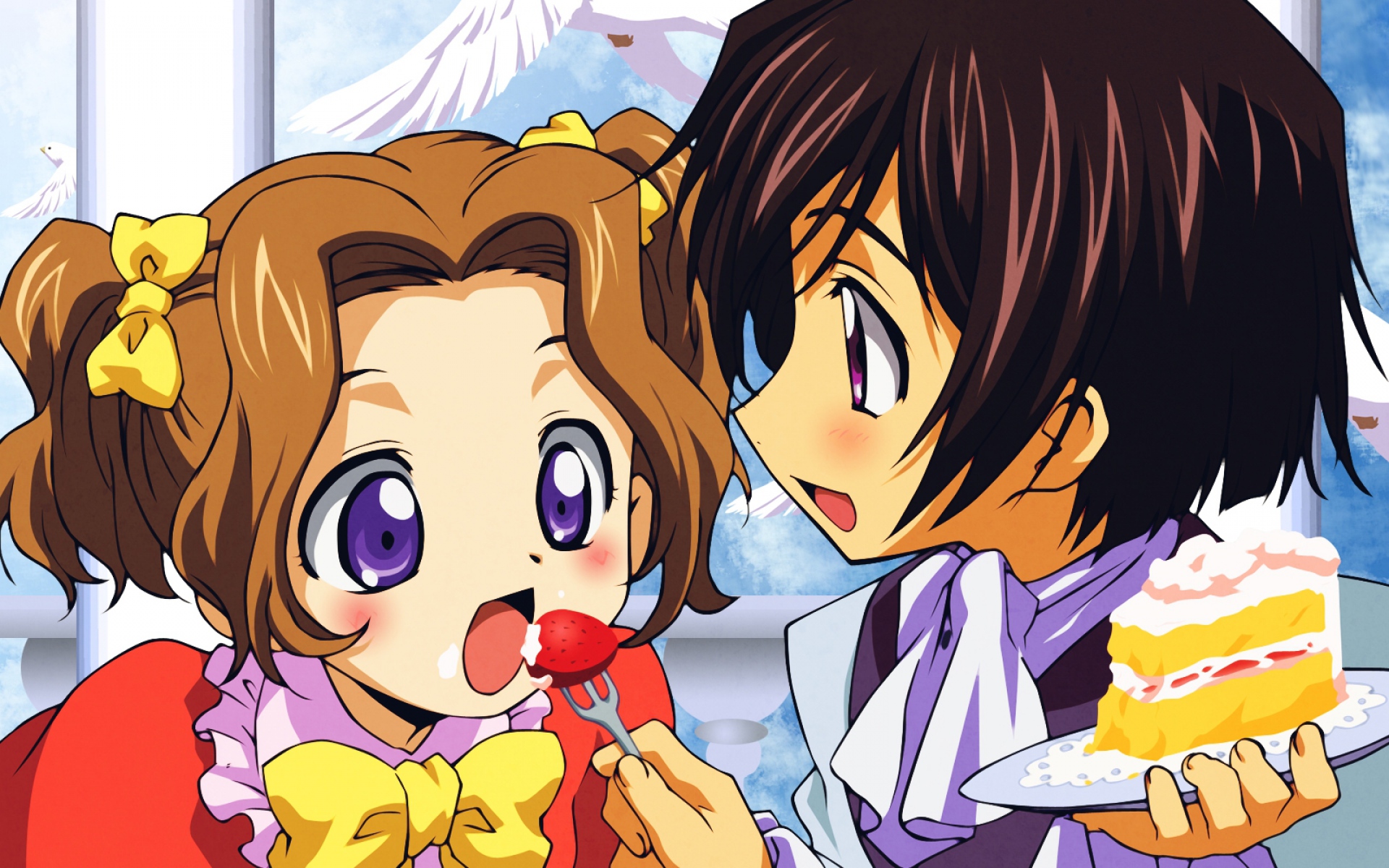 Картинки Код geass, llulech lamperouge, nunnally lamperouge, девушка, фото и обои на рабочий стол