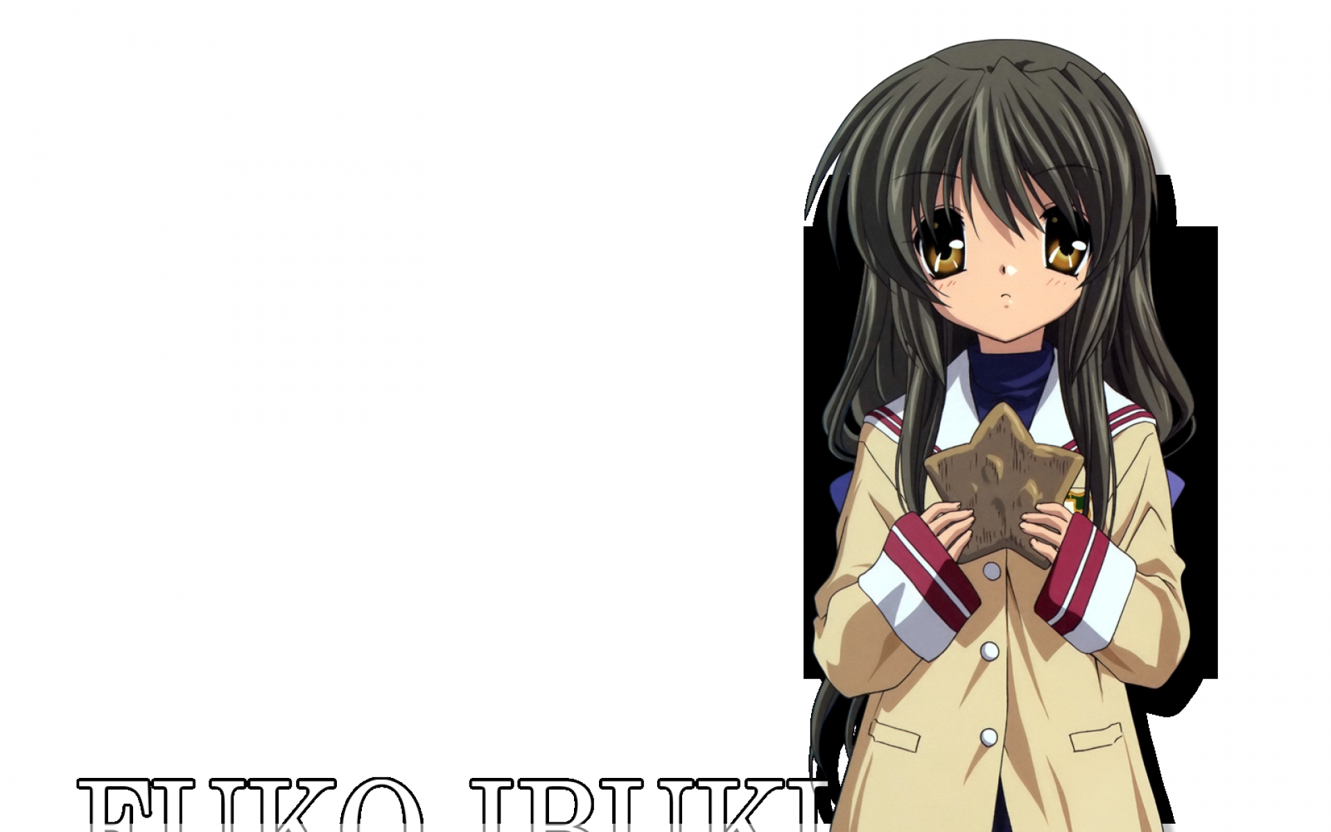 Картинки Clannad, ibuki fuuko, девушка, брюнетка, осанка фото и обои на рабочий стол