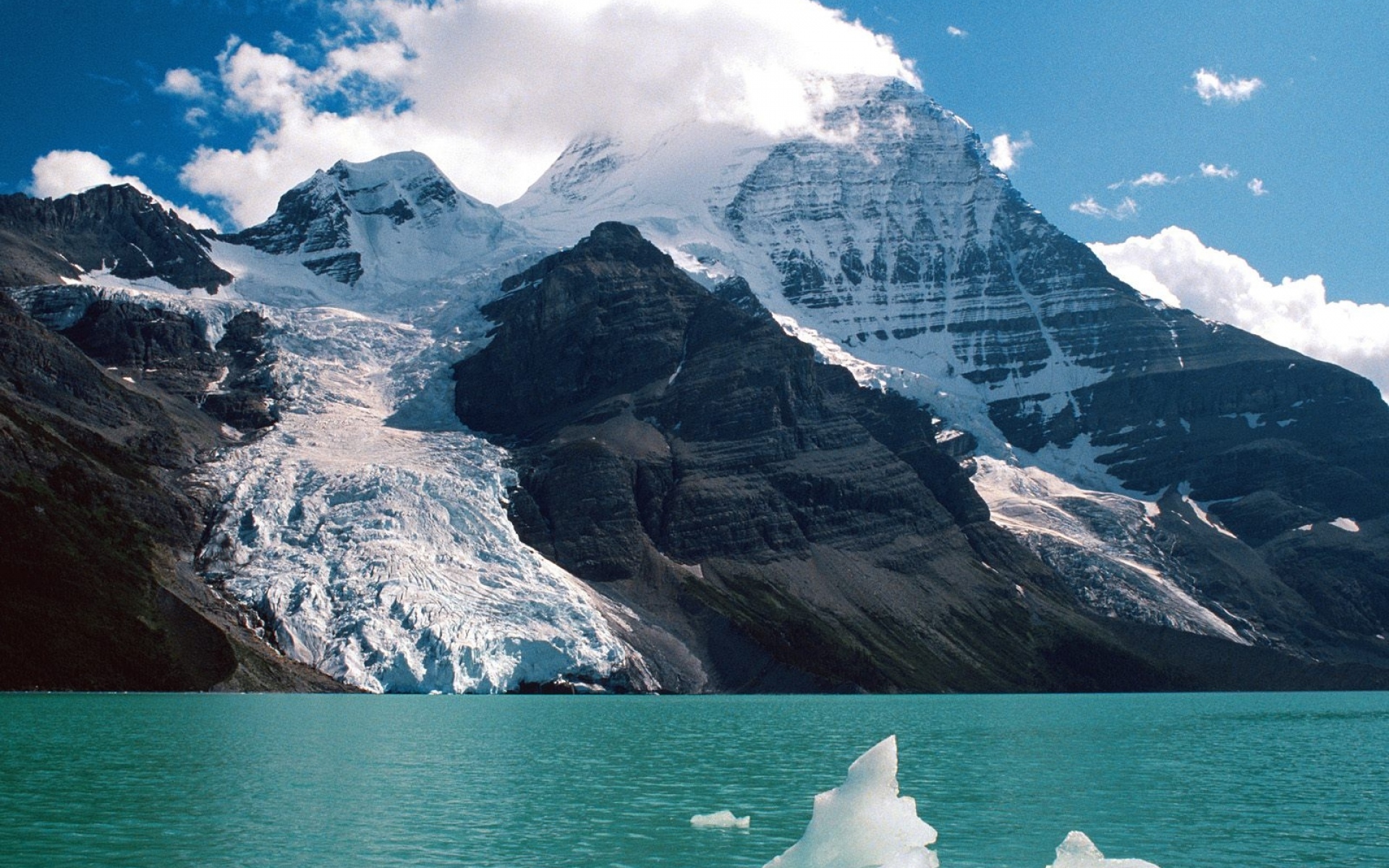 Картинки Горы, снег, высота, облака, озеро, ледник, день фото и обои на рабочий стол