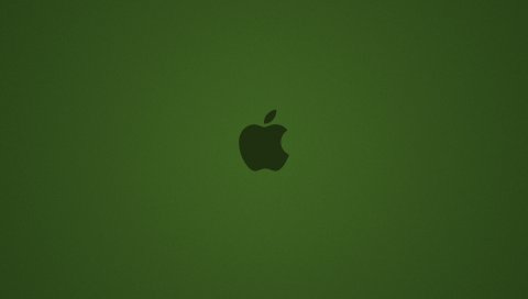 Яблоко, mac, бренд, фон, логотип, зеленый