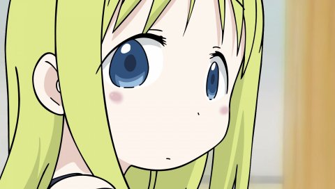 Ichigo mashimaro, ana coppola, девушка, блондин, грусть