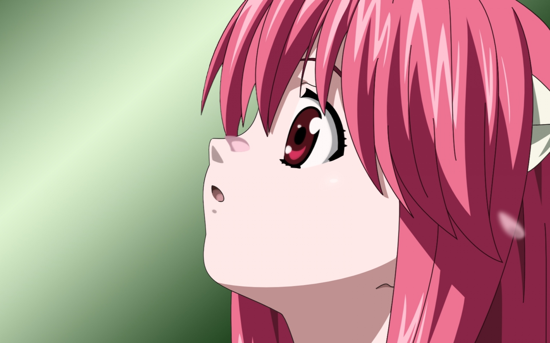 Картинки Elfen lied, lucy, девушка, нос, лепесток фото и обои на рабочий стол