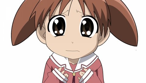 Azumanga daioh, mihama chiyo, девушка, большие глаза, печаль