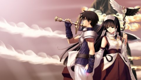 Taka tony, сияющие слезы, ryuna, xion, мальчик, девушка, трубка