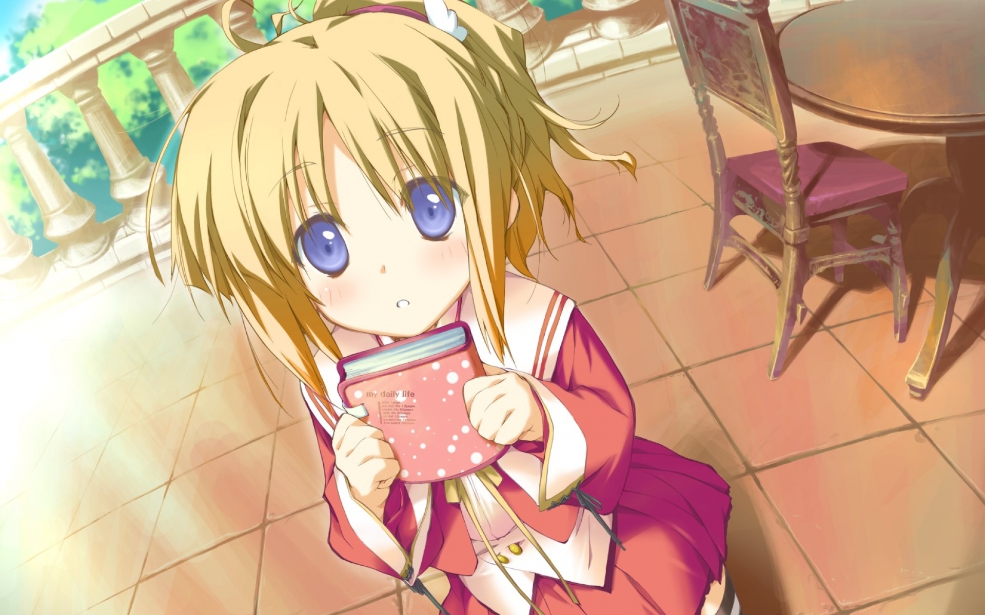 Картинки Ichigo mashimaro, itou chika, девушка, брюнетка, румянец, грусть фото и обои на рабочий стол