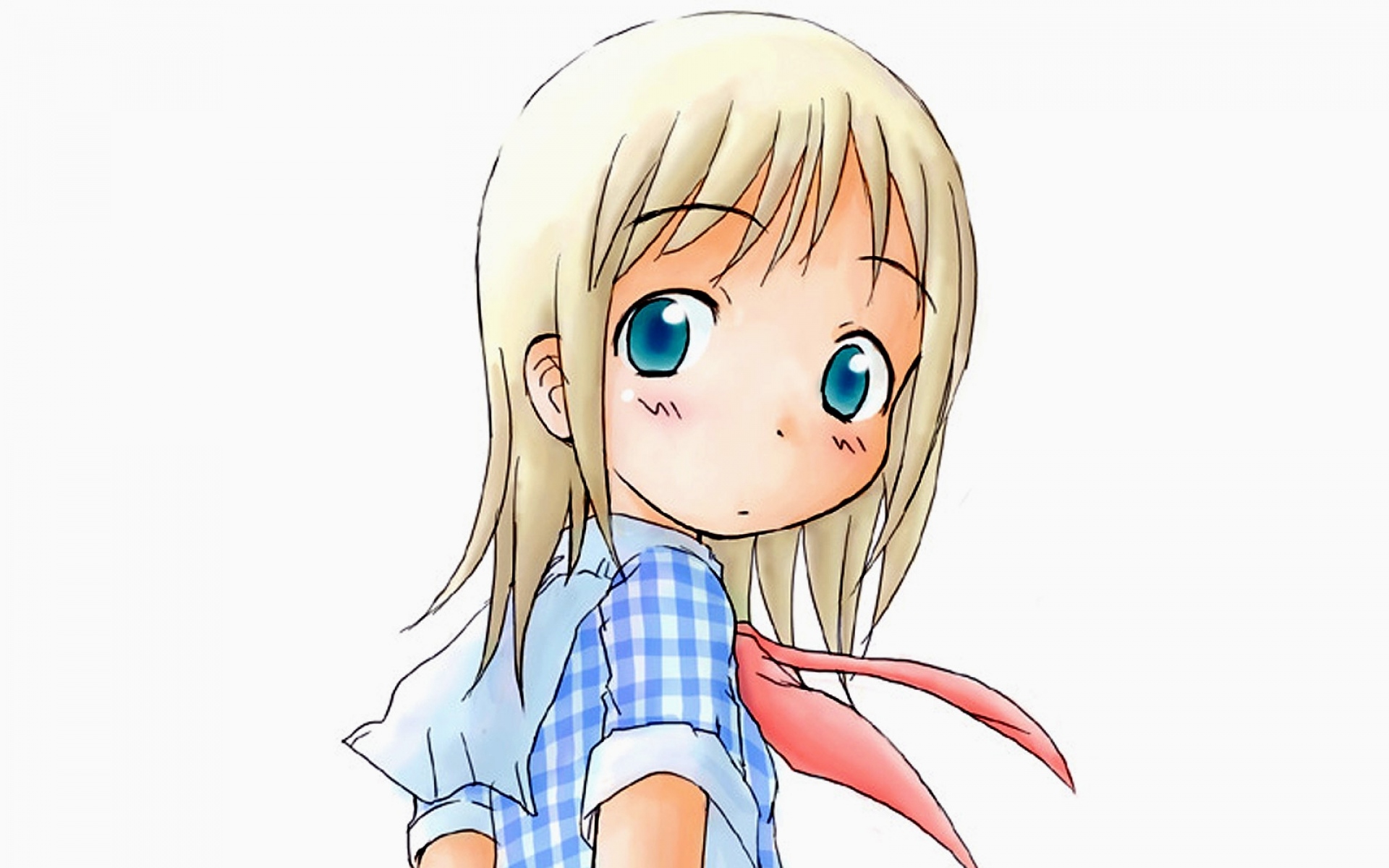 Картинки Ichigo mashimaro, девушка, блондин, грустный, смотреть фото и обои на рабочий стол