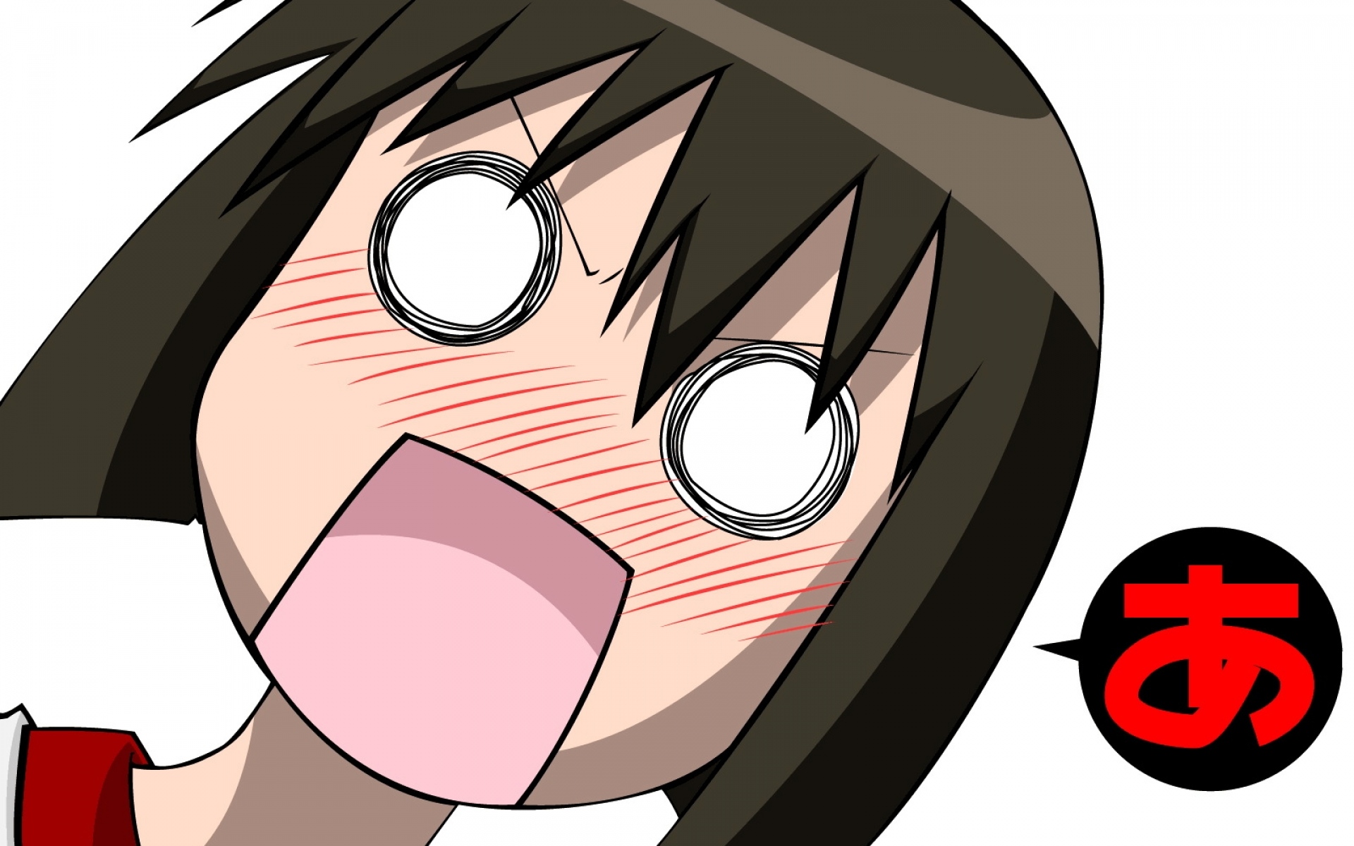 Картинки Azumanga daioh, aida kaori, девушка, румянец, крупный план фото и обои на рабочий стол