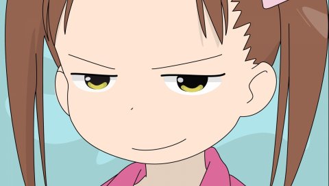 Ichigo mashimaro, matsuoka miu, девушка, усмешка, крупный план