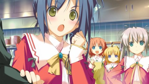 Kokonoka, счастливый маргарет, amagahara inaho, rindou saki, minahase karin, nishinomiya shizuru, girls, pan