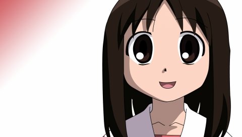 Azumanga daioh, kasuga ayumu, девушка, брюнетка, радость