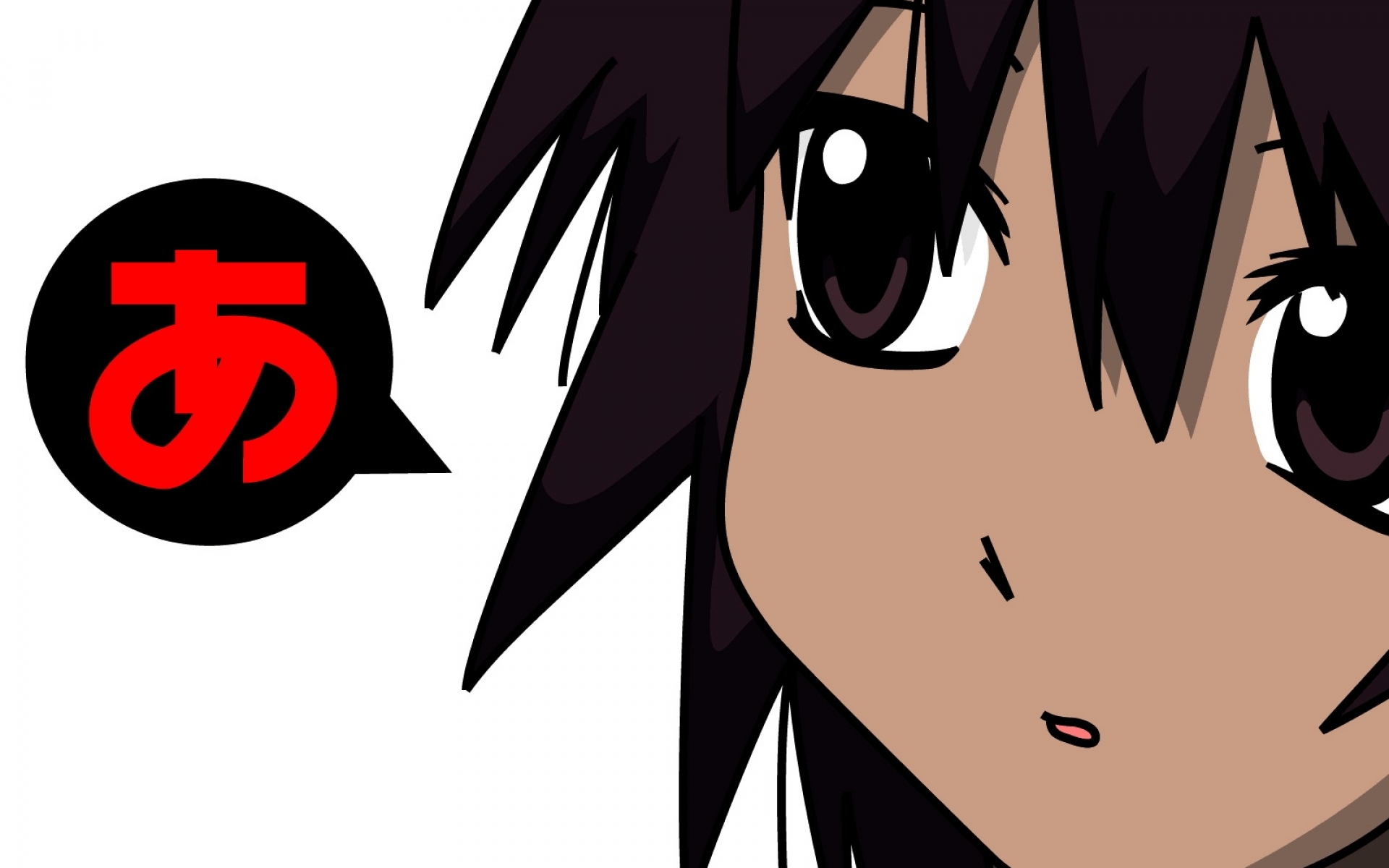 Картинки Azumanga daioh, kagura, крупный план, челки, большие глаза фото и обои на рабочий стол