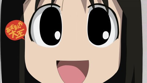 Azumanga daioh, kasuga ayumu, девушка, смех, большие глаза, крупный план