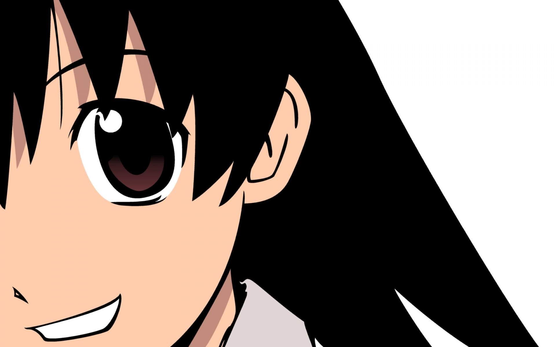 Картинки Azumanga daioh, takino tomo, девушка, брюнетка, крупный план, улыбка фото и обои на рабочий стол