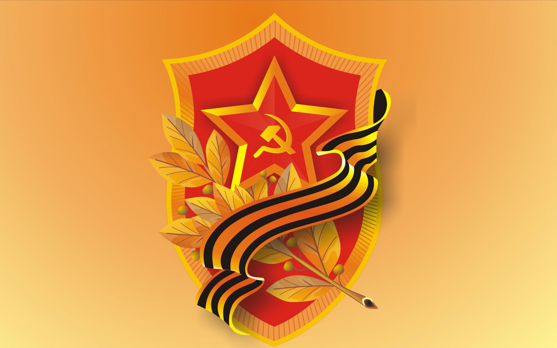 Картинки Может 9, день победы, праздник, лавр, звезда, лента святого Георгия фото и обои на рабочий стол