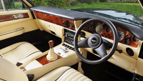 Aston martin, v8, vantage, 1977, салон, салон, руль, спидометр