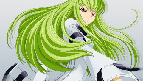 Код geass, cc, девушка, зелёные волосы,