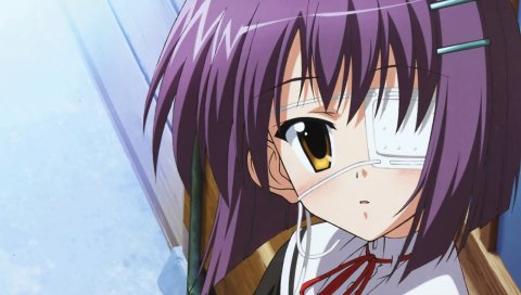 Nanao naru, ef, shindou chihiro, girl, bangs, eye patch
