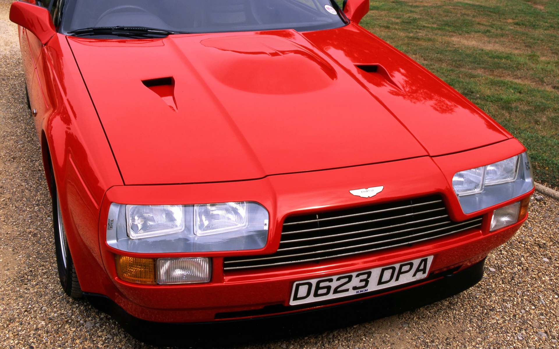 Картинки Aston martin, v8, vantage, 1986, красный, вид спереди, авто фото и обои на рабочий стол