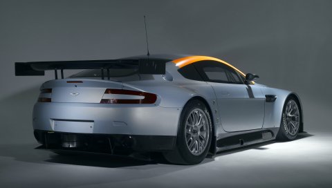 Aston martin, v8, vantage, 2008, серый, вид спереди, авто, стиль