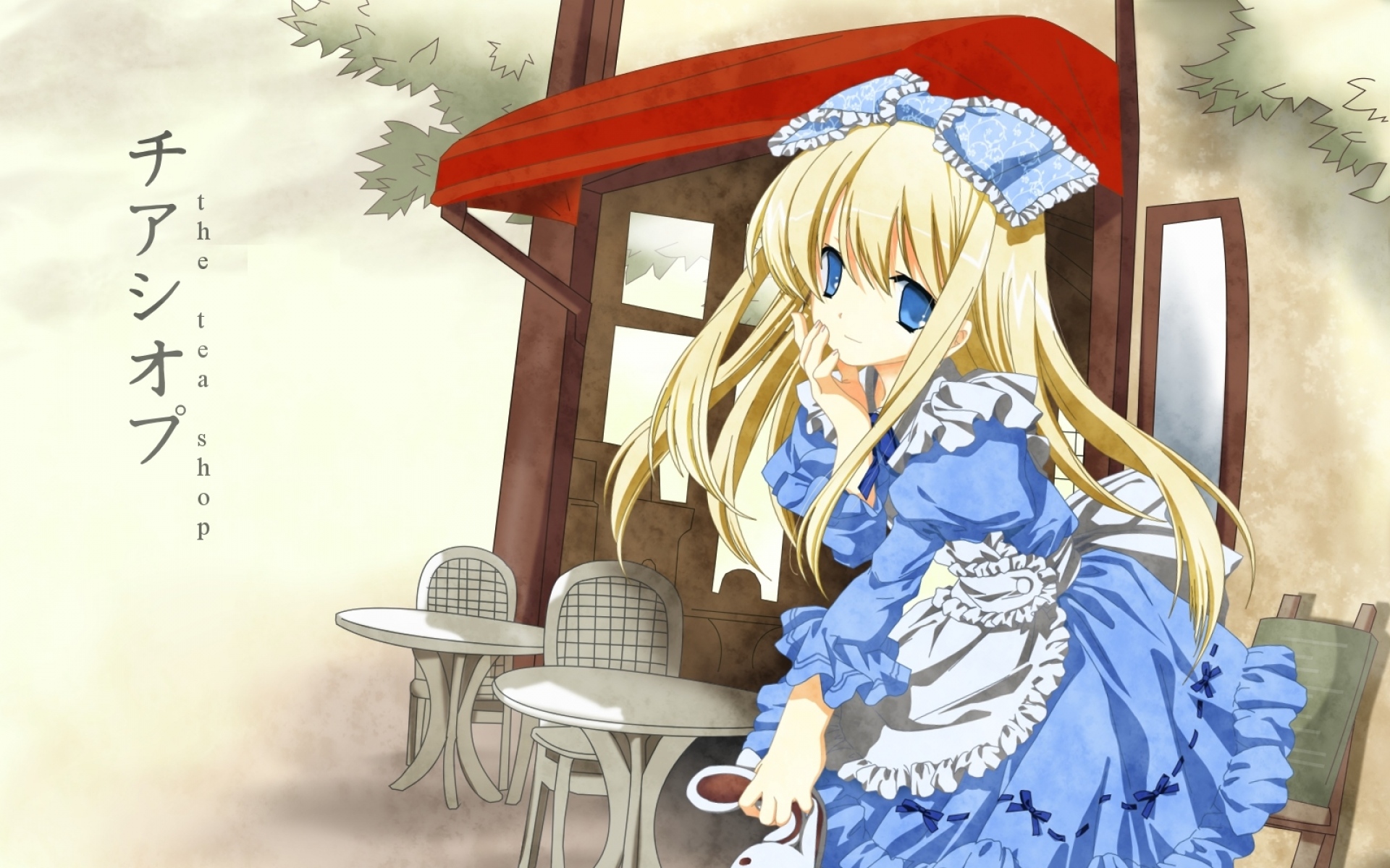 Картинки Miyashita miki, lolita fashion, девушка, блондин, платье, игрушки фото и обои на рабочий стол