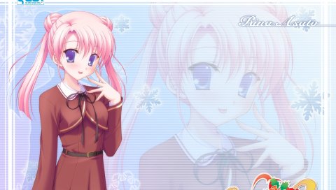 Холст, asato rina, девушка, розовые волосы,