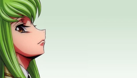 Код geass, cc, девушка, зелёные волосы