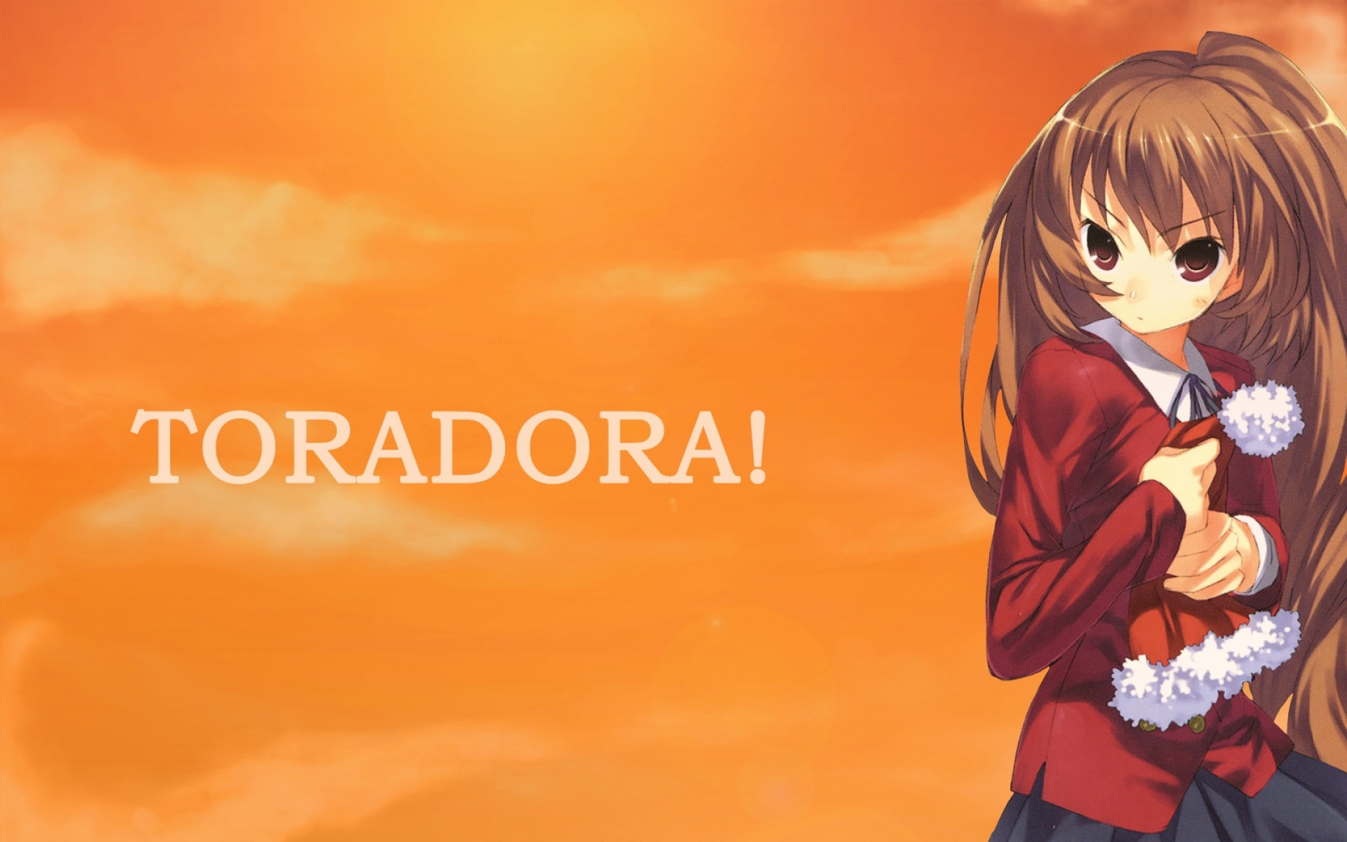 Картинки Toradora, aisaka taiga, девушка, брюнетка, кепка, небо фото и обои на рабочий стол