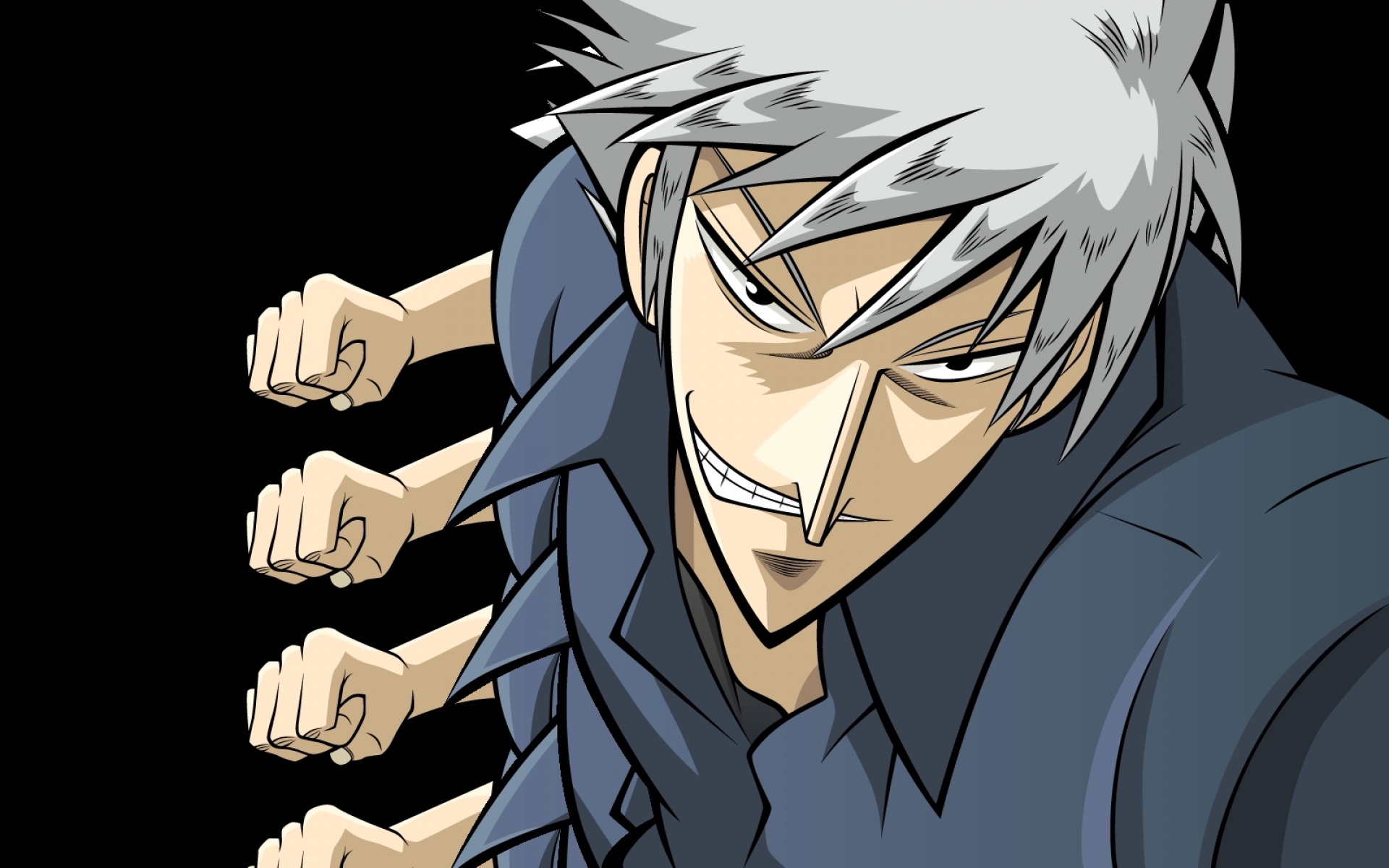 Картинки Akagi, akagi shigeru, мужчина, улыбка, удар фото и обои на рабочий стол
