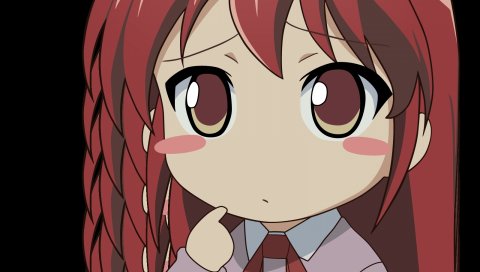 Shakugan no shana, shana, shana tan, девушка, румянец, крупный план