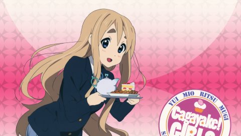 K-on, kotobuki tsumugi, девушка, чайник, лакомства